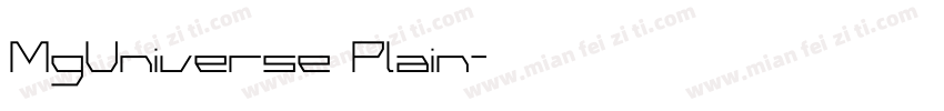 MgUniverse Plain字体转换